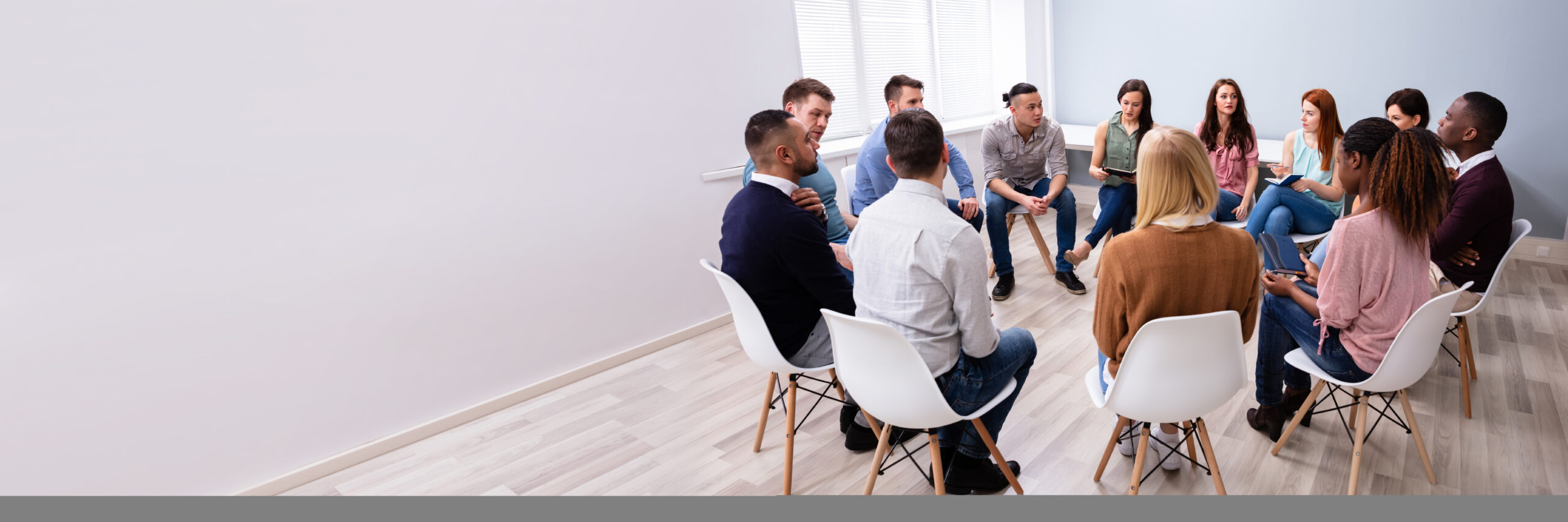 Multi-ethnic People Sitting In Circle Counseling